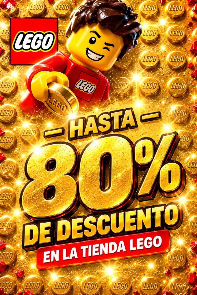 Hasta 80% de descuento en la tienda LEGO